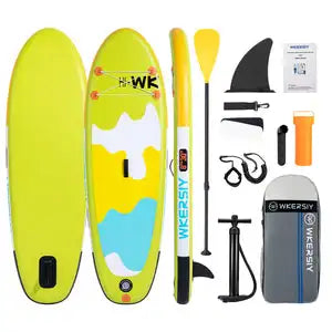 WKERSIY 8ft Green Parent-Friendly Design surfboard/Paddle board