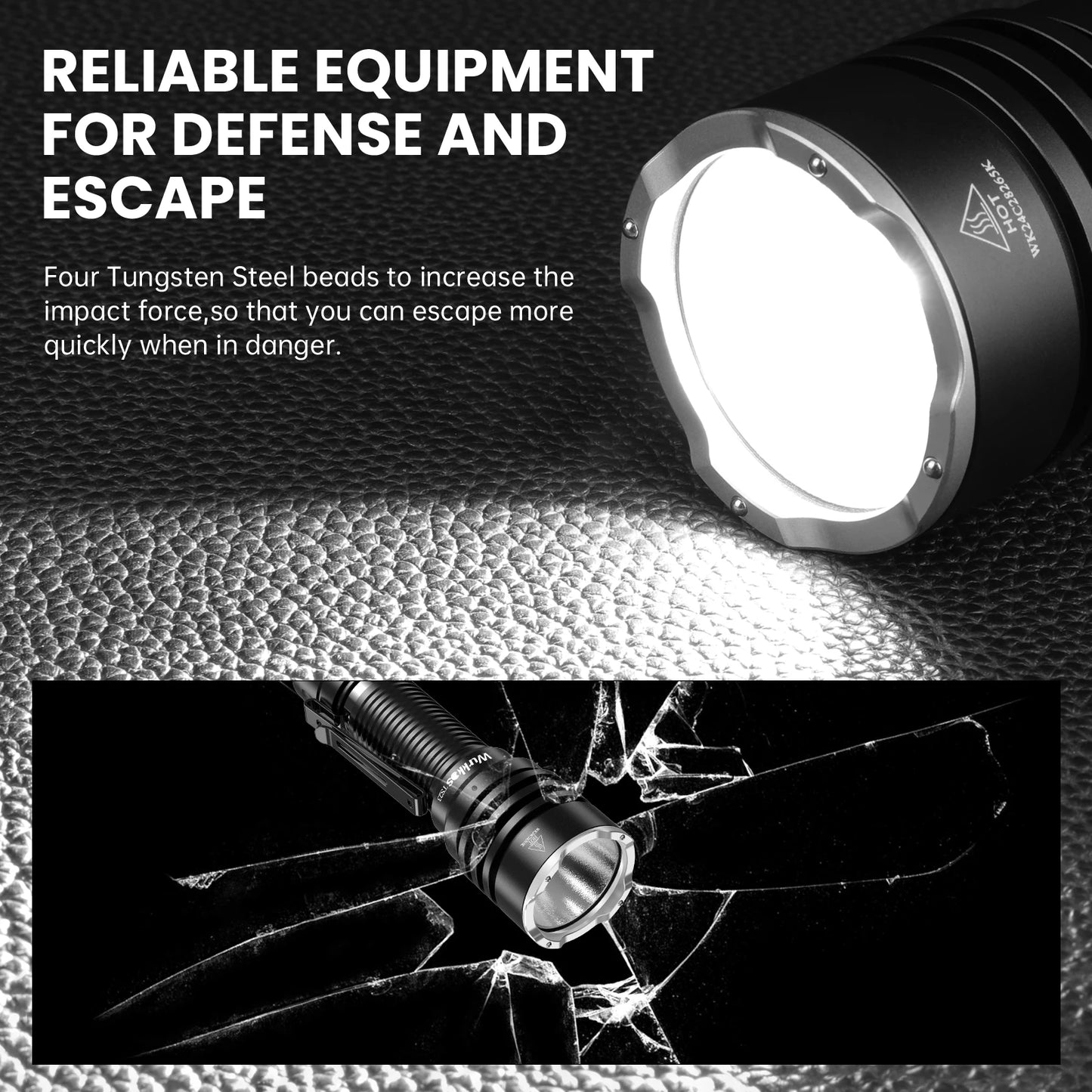 Wurkkos TS23 21700 Rechargeable Tactical Flashlight