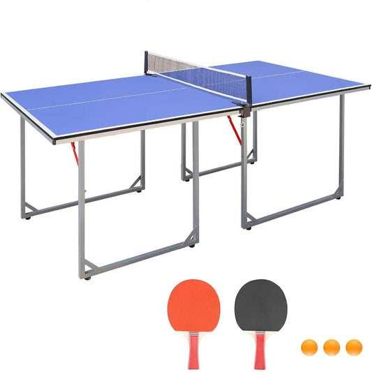 Portable Ping Pong Table Compact Space-Saving  Design