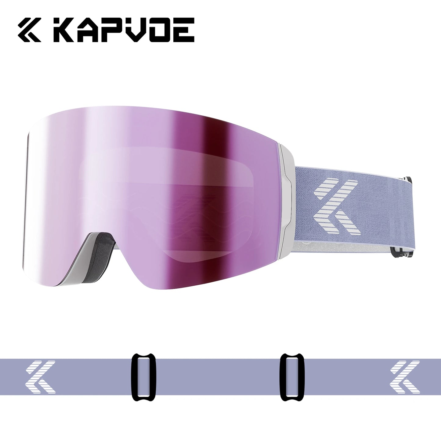 KAPVOE Photochromic Ski/Snowboard Goggles  Magnetic Lens Men/Women