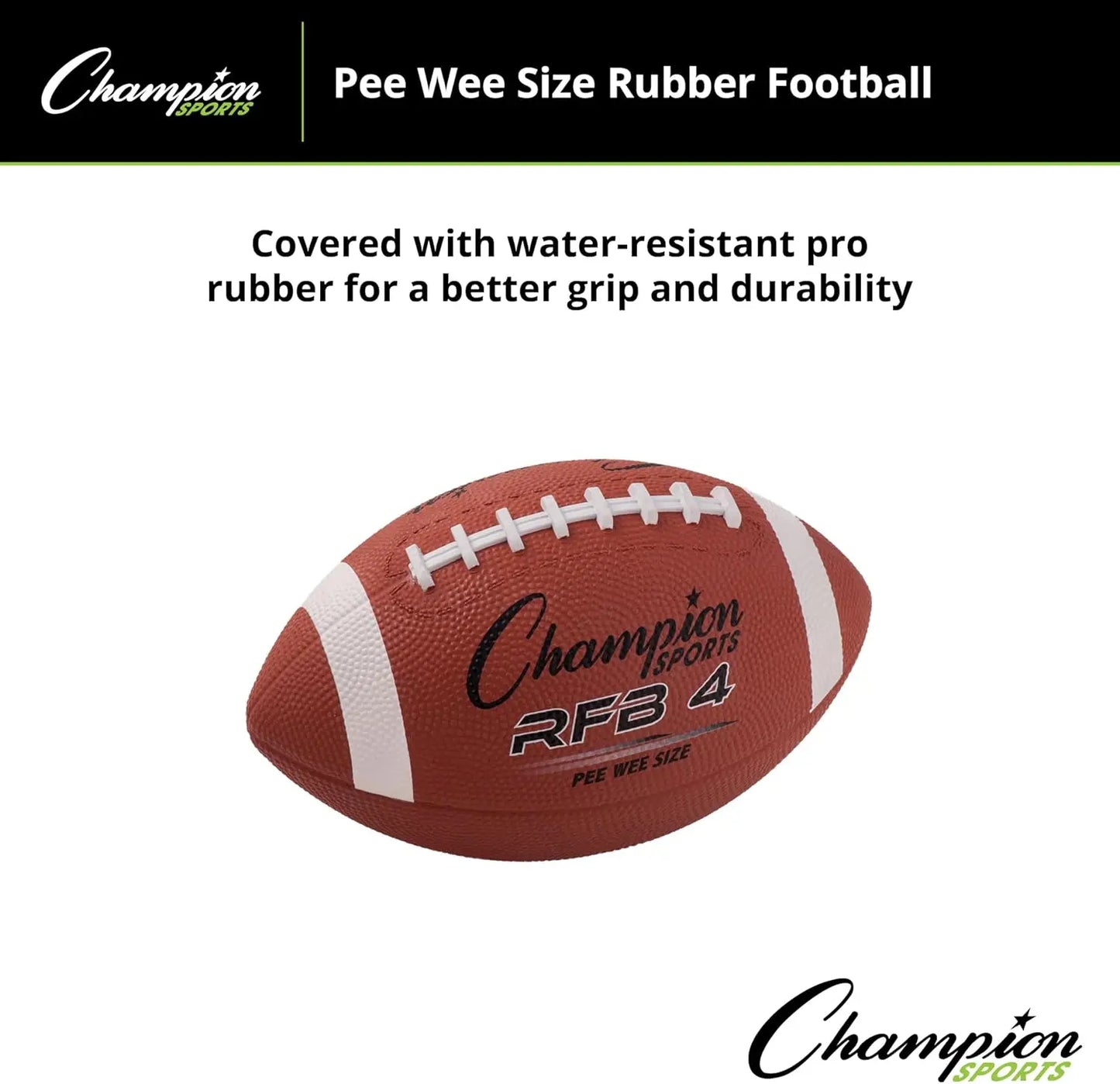 Rubber Football - Durable All-Weather Grip