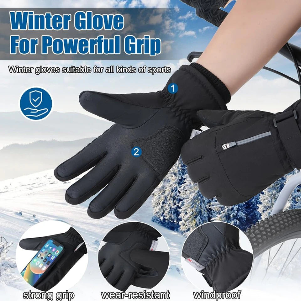 1Pair Winter Ski Gloves