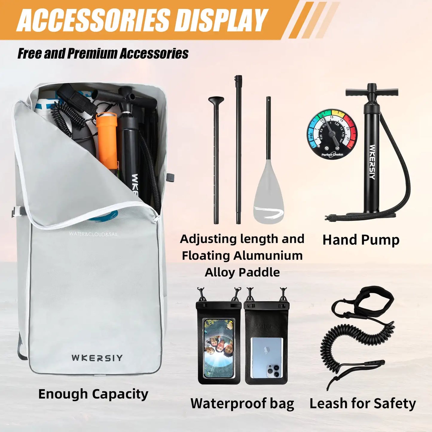 WKERSIY paddle board surfboard stand up paddleboard