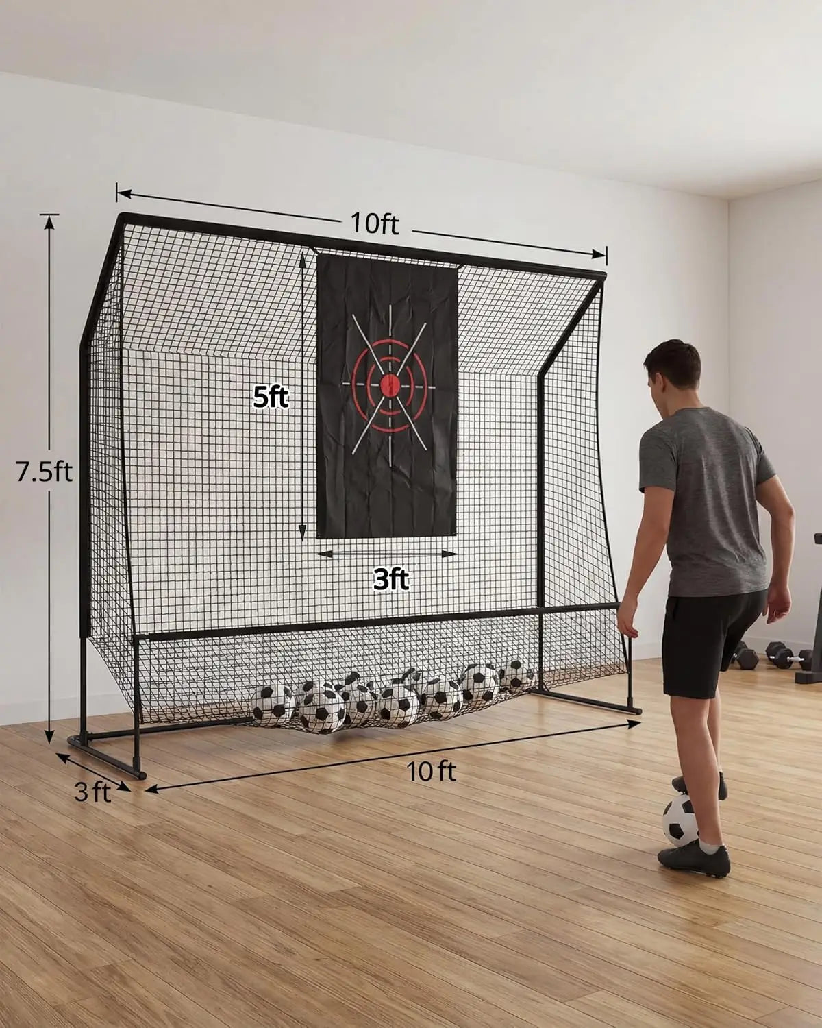 10x7.5FT Golf Practice Net Indoor And Outdoor