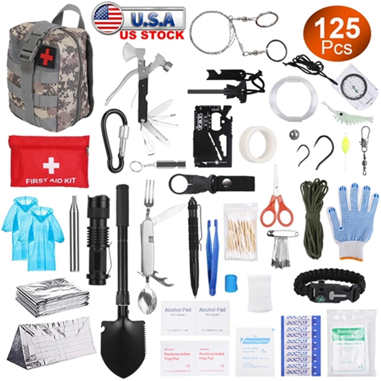 125 In 1 Wilderness Emergency Kit