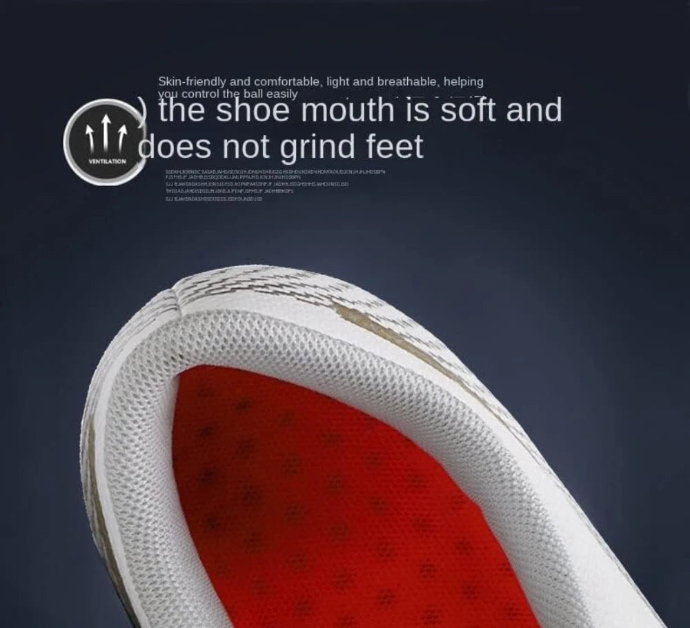 Unisex Leather Soccer Cleats with Lace-Up Closure