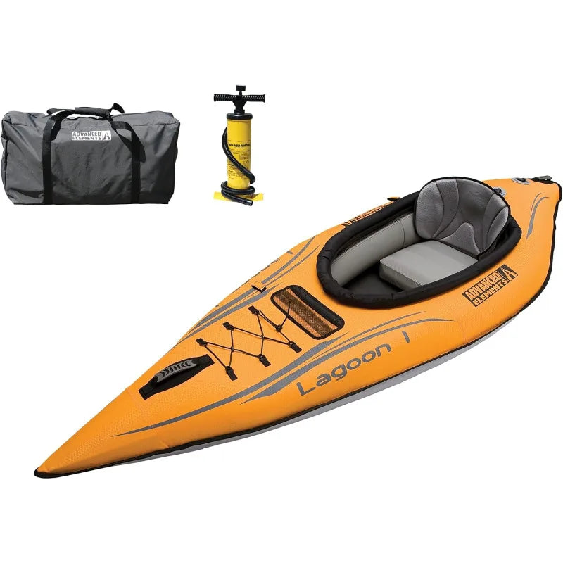 Lagoon1 Orange/Gray Kayak With Pump