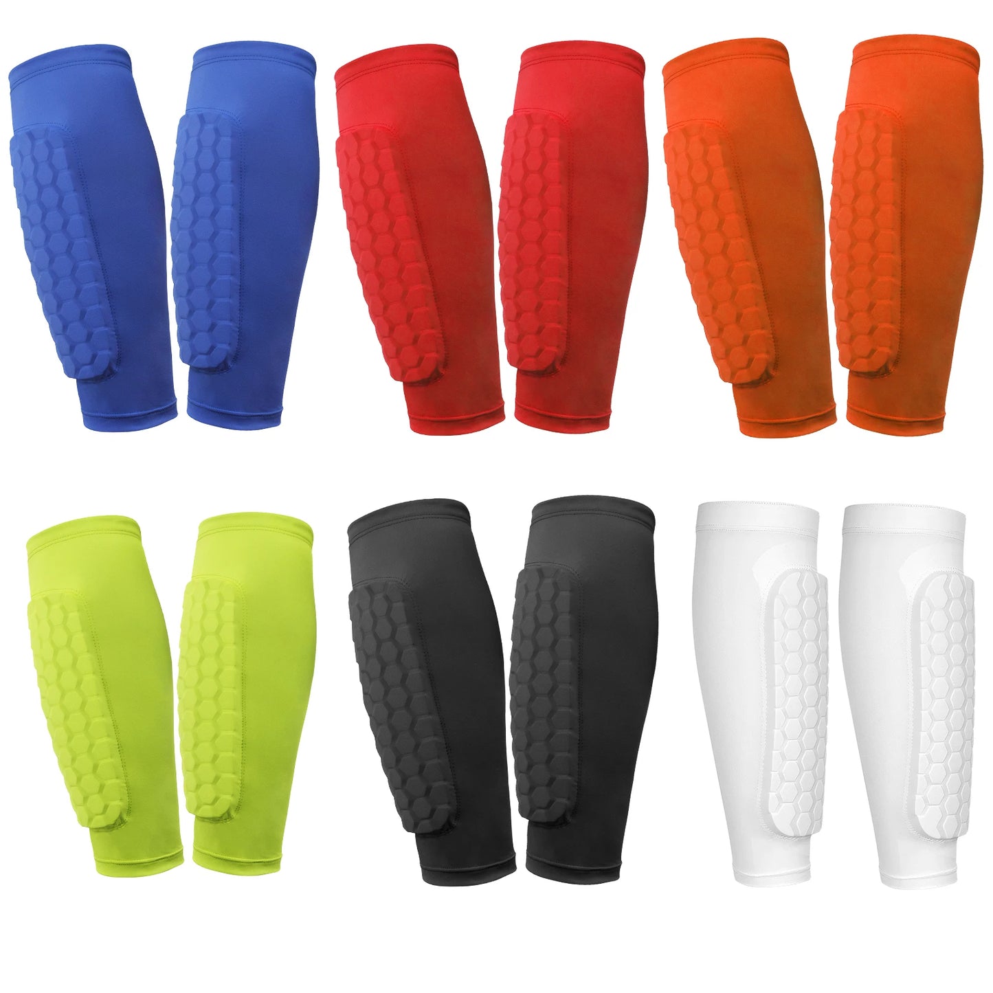 Soccer Shin Pads With Honeycomb Pads