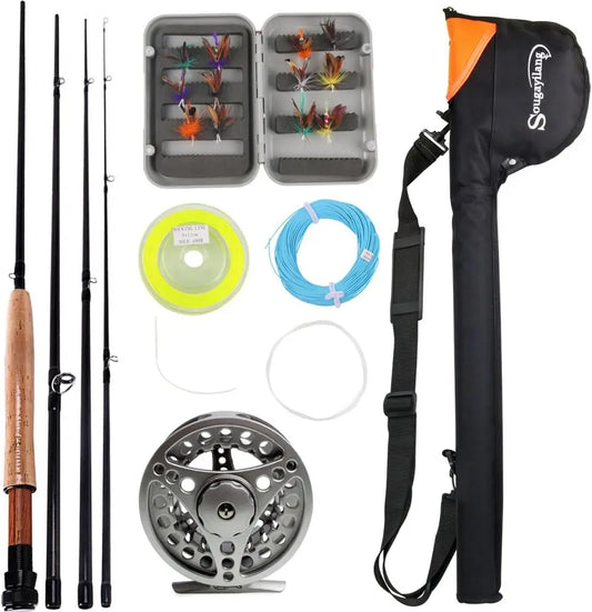 Complete Fly Fishing Rod/Reel Combo Kit