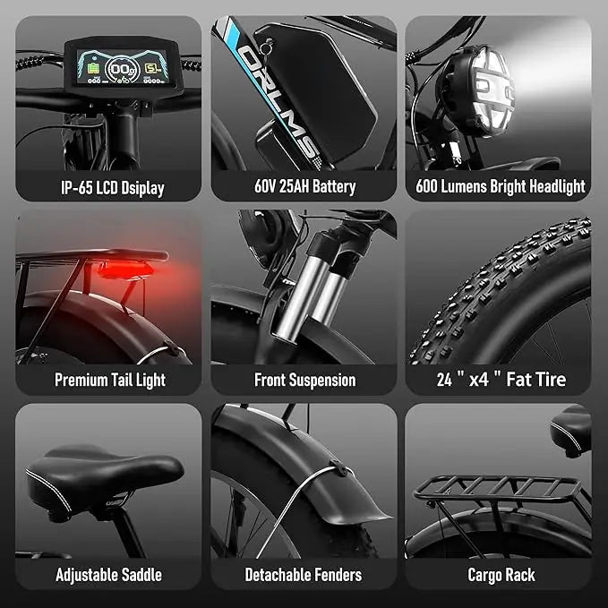 TS60 5000W Dual Motor E-Bike,