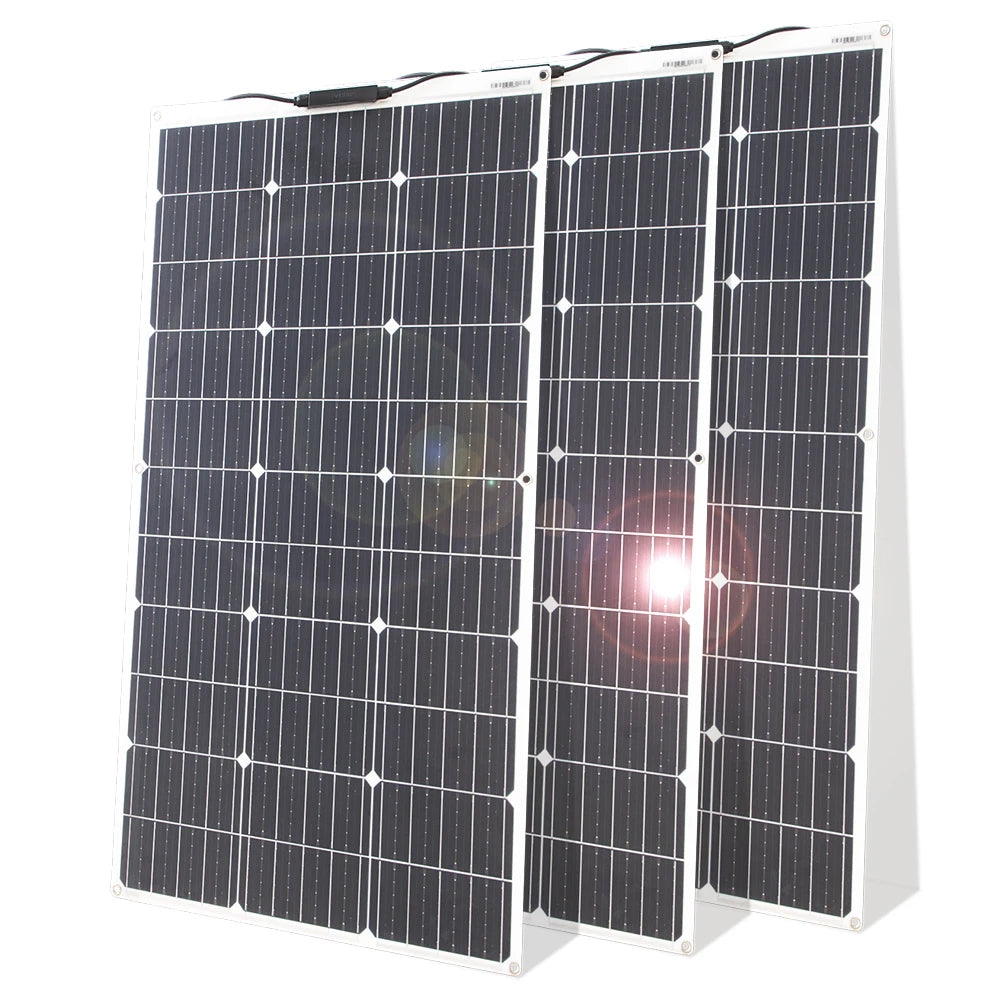 12V Flexible Solar Panel RV Camping Outdoor