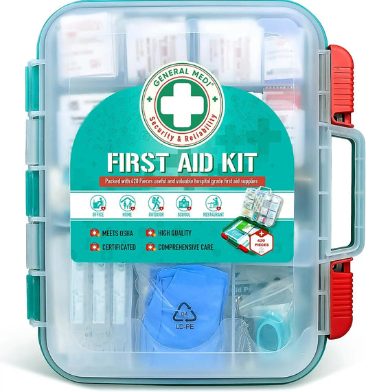 420-Piece Professional First Aid Kit- Hard Case