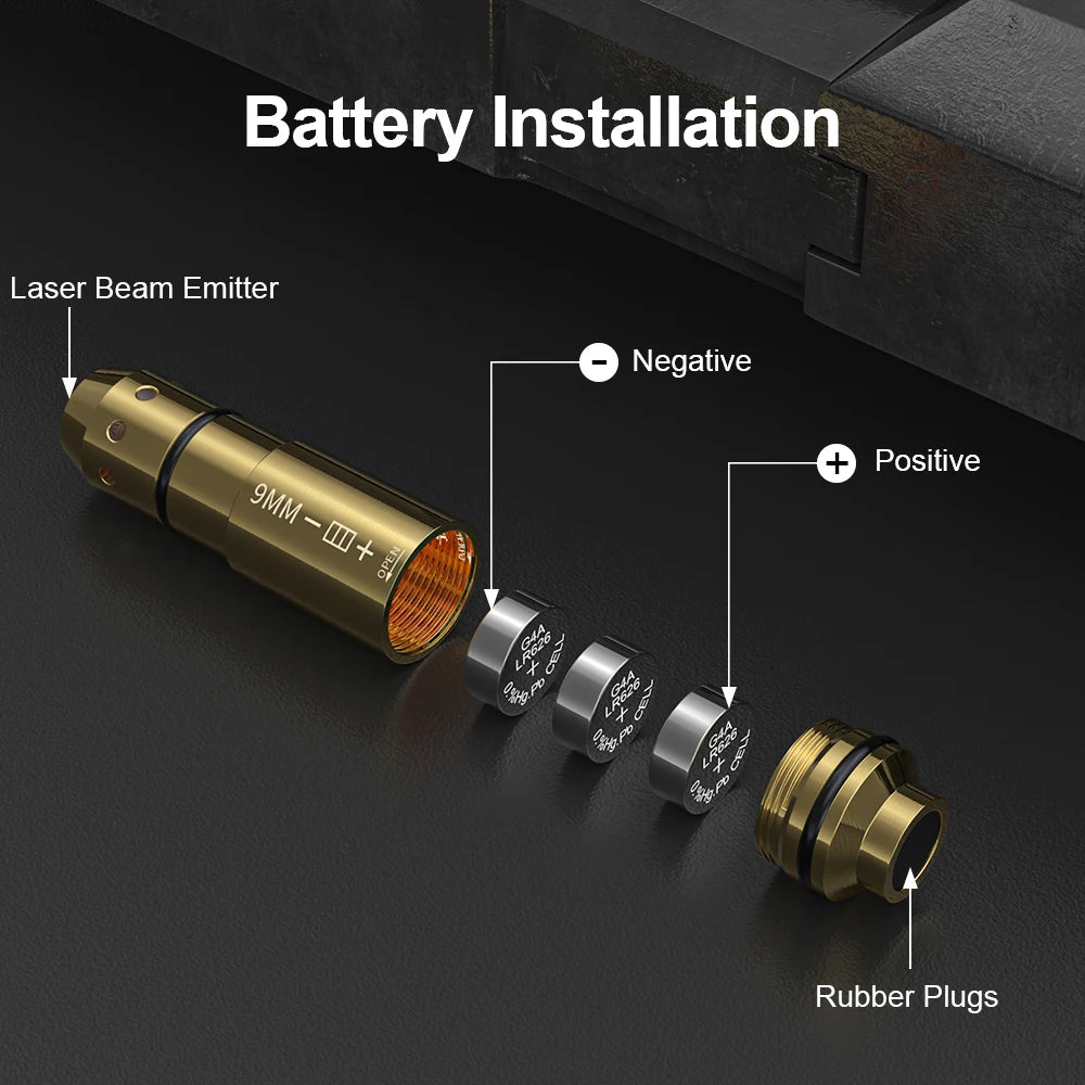 9mm Laser Training Cartridge Red Dot Laser