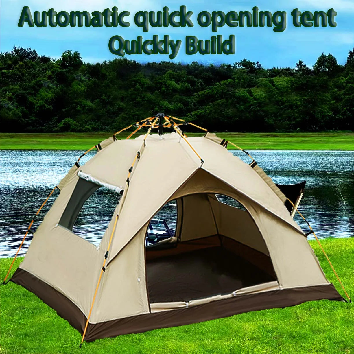 Outdoor shelter Sunshade Camping tent 4 person