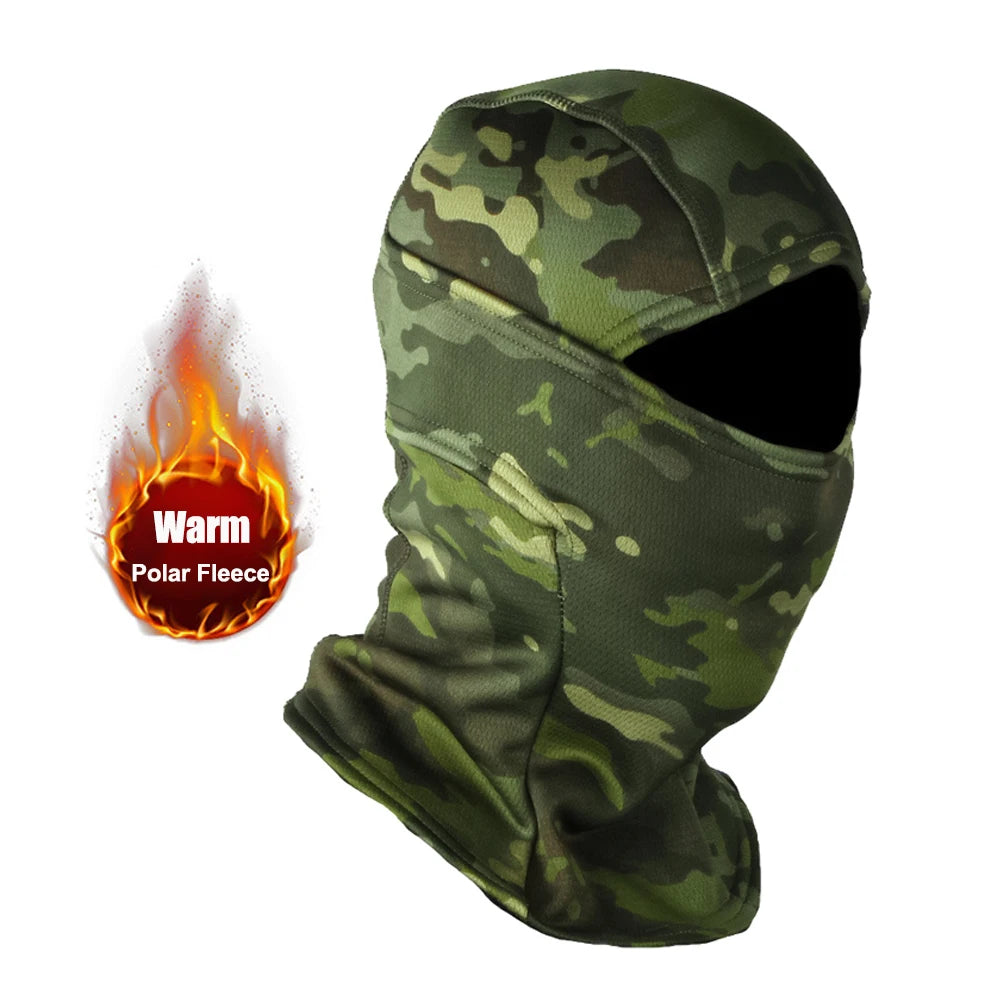 Winter Fleece  Camouflage Outdoor Cold-proof Ski/Cycling Cap