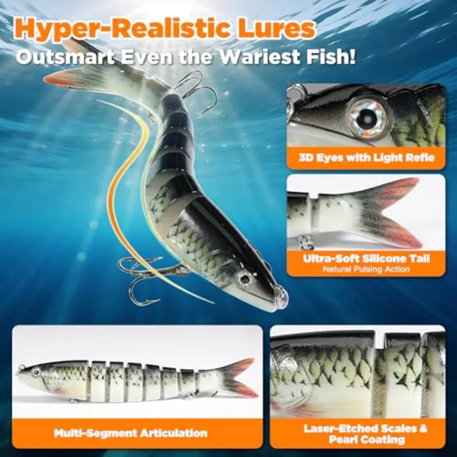 560Pcs Fishing Tackle Box Kit With Lures