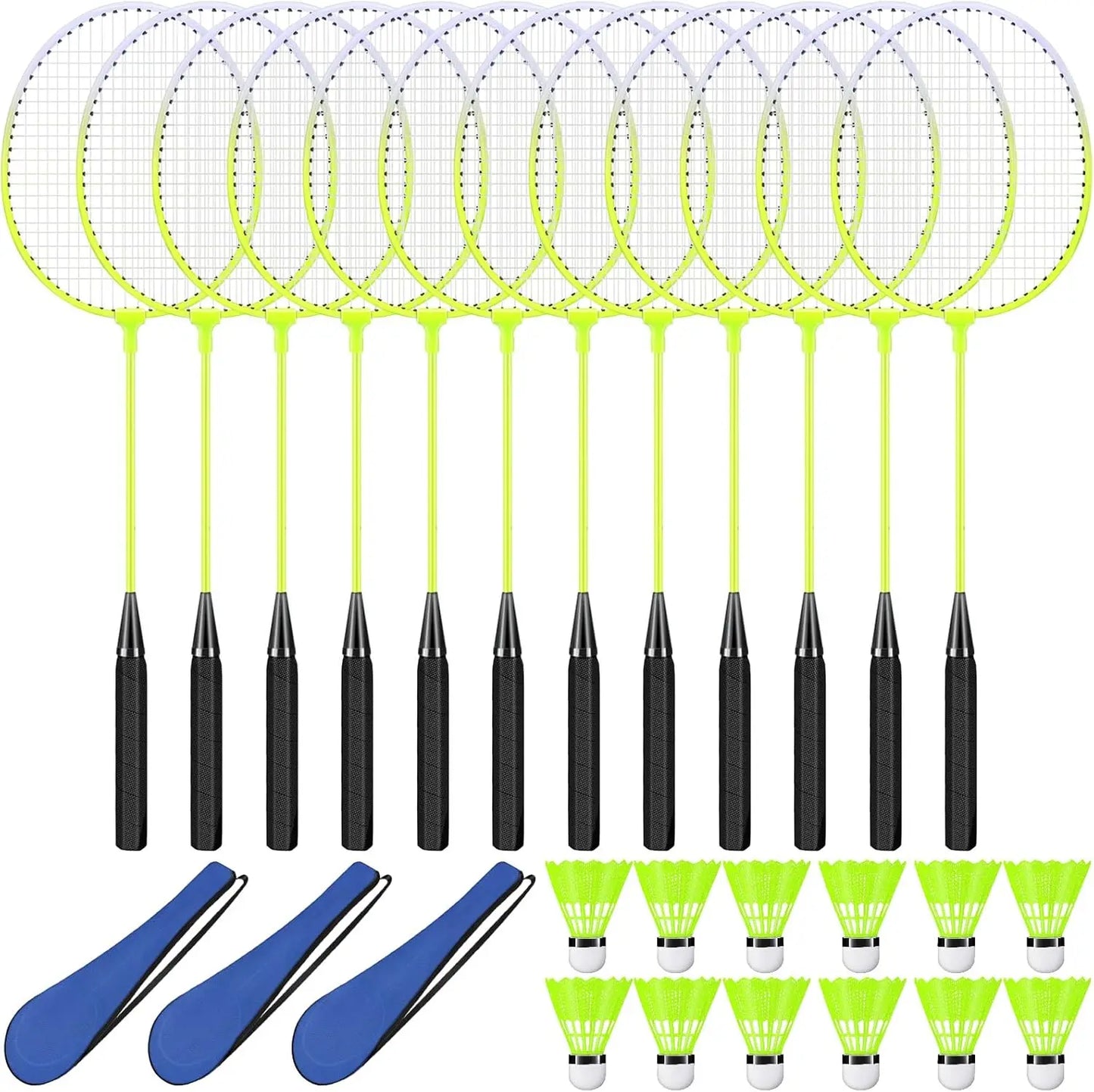 12 Pack Badminton Rackets Set I