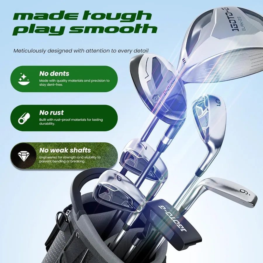 9 Pieces Golf Clubs Set for Men