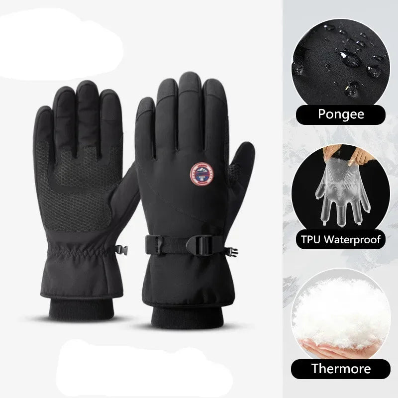 Winter Ski Gloves Men/Women Waterproof Thermal Gloves