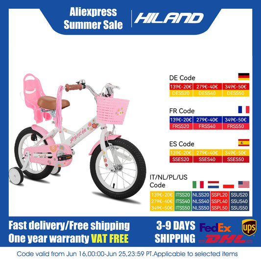 Little Daisy Kids Bike  Girls Ages 2-7