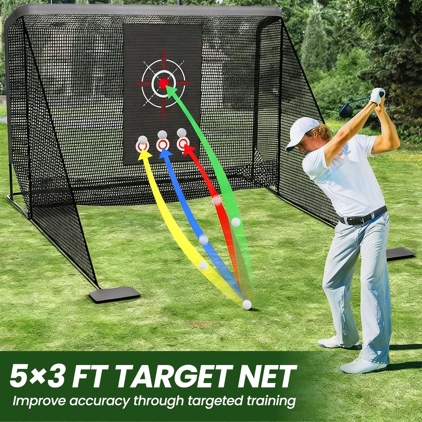 Golf Hitting Net Outdoor/Indoor Driving/Chipping/Training Swing