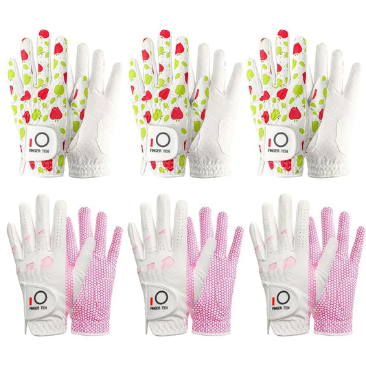Golf Women's Gloves Left Hand Golfer Value 6ac-Pack