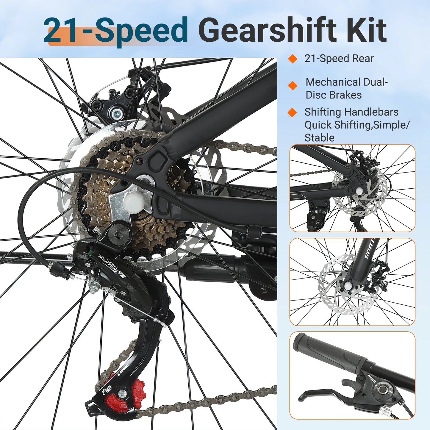 SPATIAL 29-Inch Mountain Bike 21 Speed Men/Women