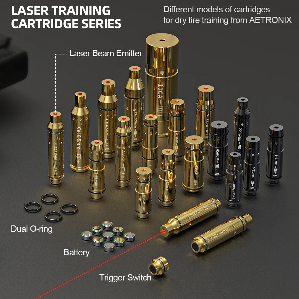 9mm Laser Training Cartridge Red Dot Laser