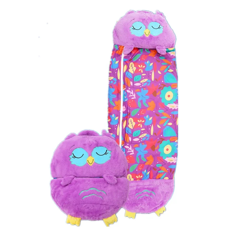 Children's Cartoon Sleeping Bag With Pillow