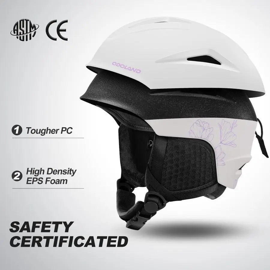 Ski Helmet, Snowboard Helmet With Ski Goggles