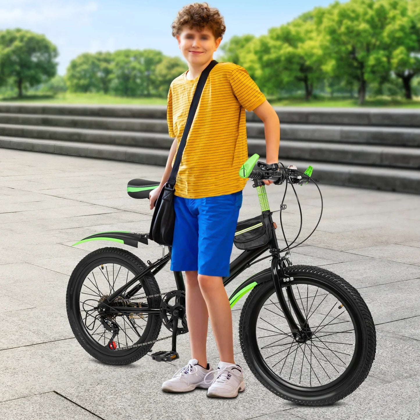 20-Inch Mountain Bike 7-Speeds Kids Bicycle