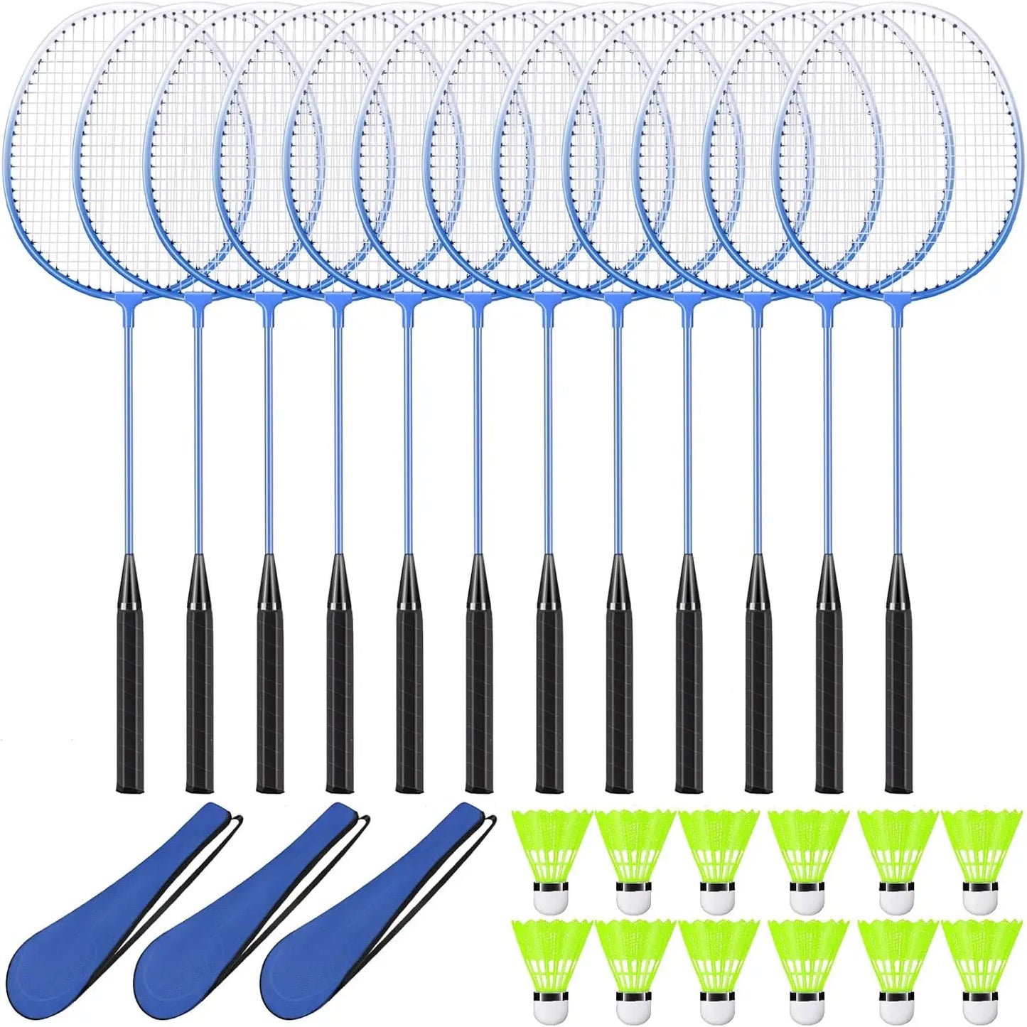 12 Pack Badminton Rackets Set I