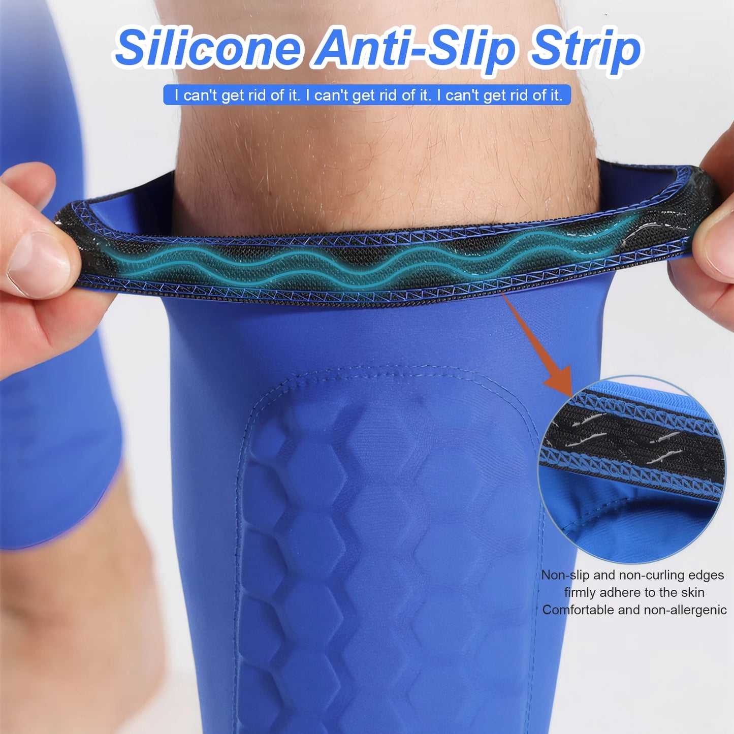 Soccer Shin Pads With Honeycomb Pads