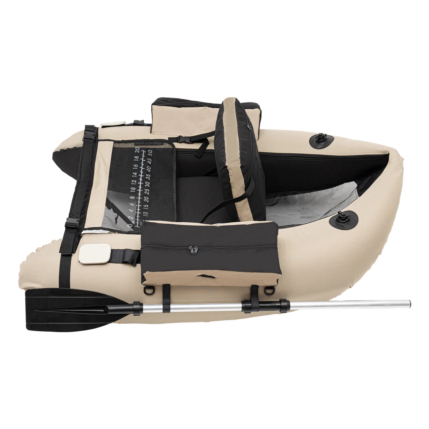 Outdoor Inflatable Fishing Boat Khaki, Fishing Raft 286