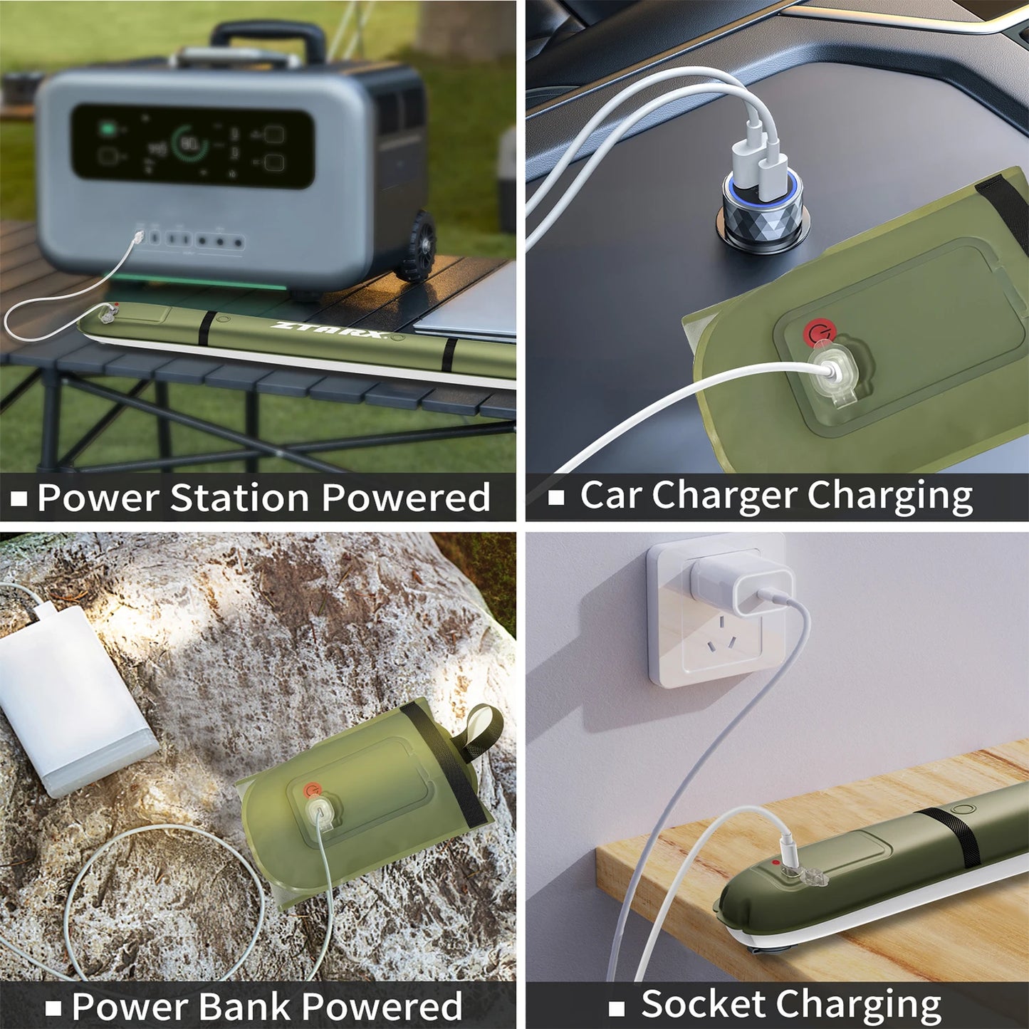 SELORSS Rechargeable Portable Camping Strong Light