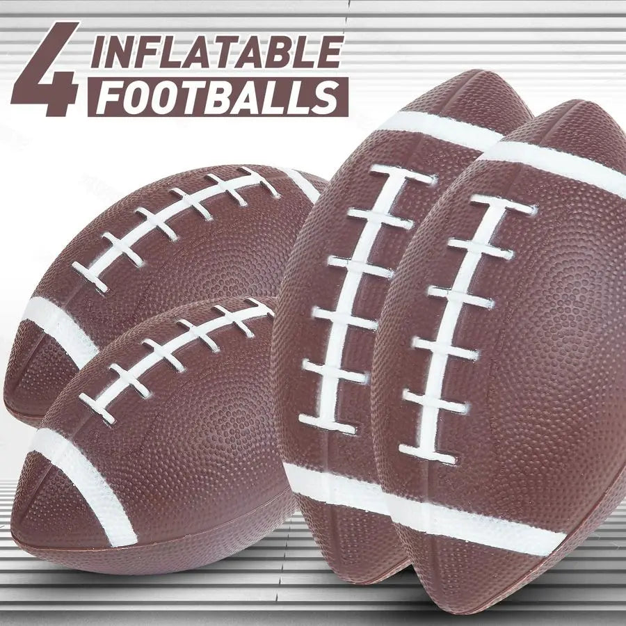 Football Toss Game with 4 Inflatable Balls