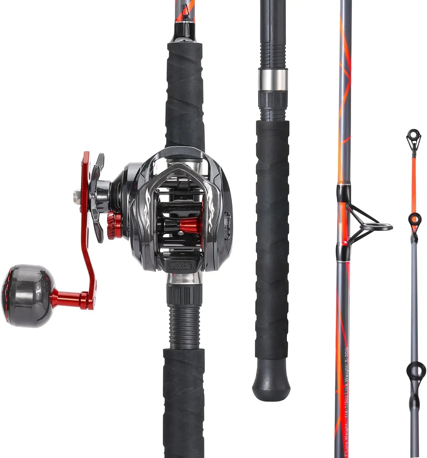 Carbon-Glass Fishing Rod w/400 Size Casting Reel