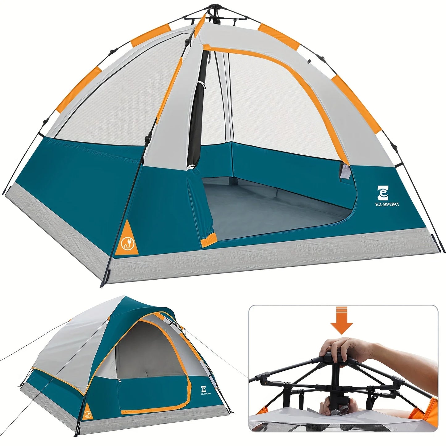 Pop Up Camping Tent 4/Person Easy Set-Up
