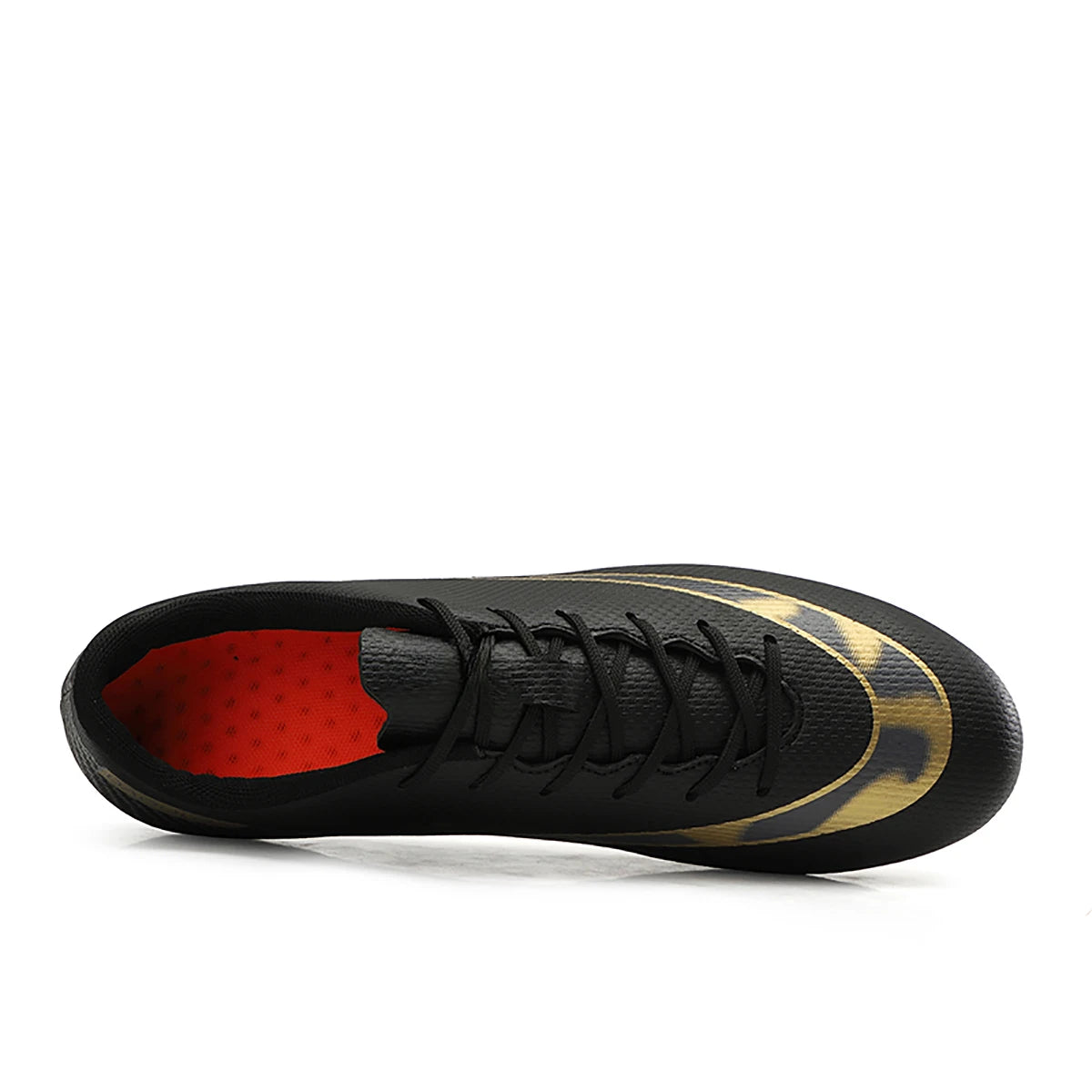 Unisex Leather Soccer Cleats with Lace-Up Closure