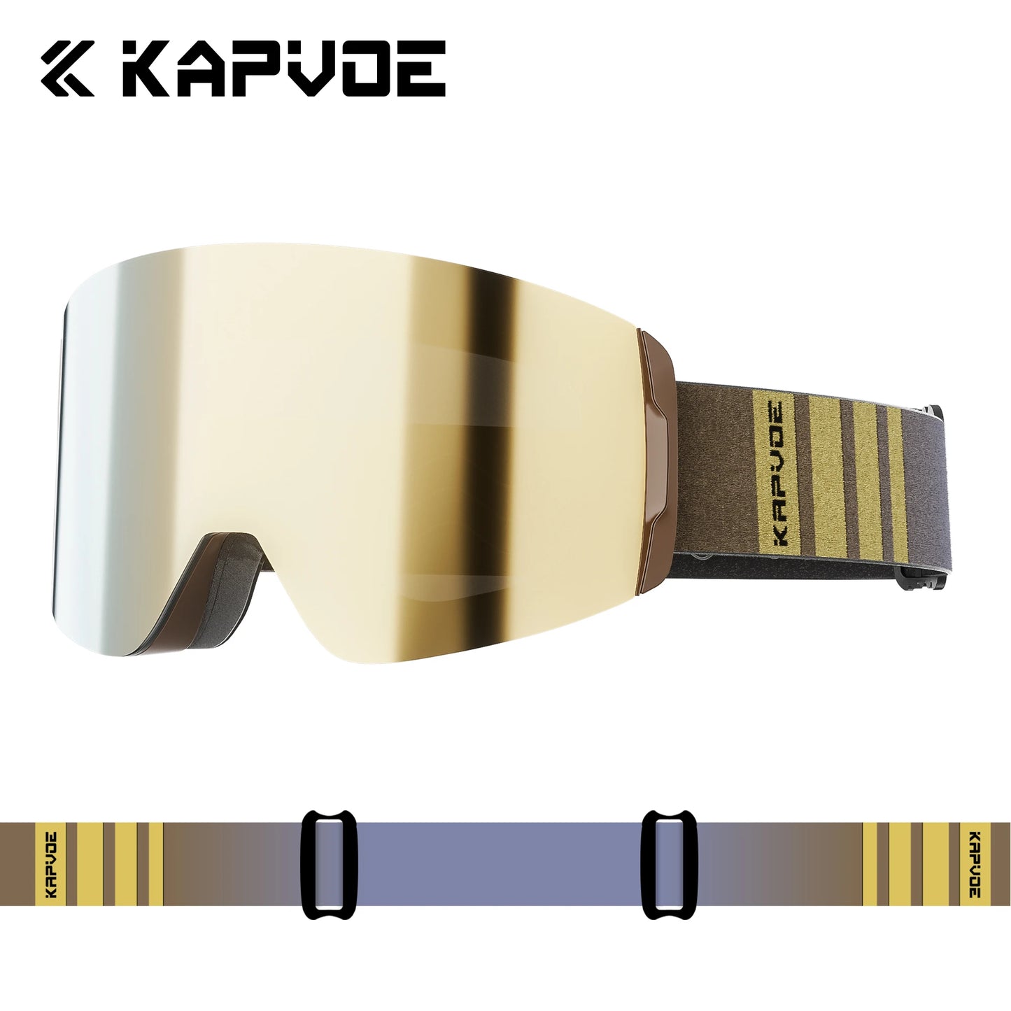 KAPVOE Photochromic Ski/Snowboard Goggles  Magnetic Lens Men/Women