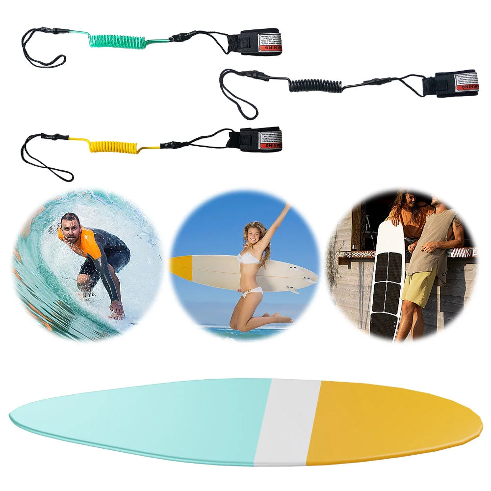 2-5PCS Bodyboard Leash Premium Coiled Wrist Surf Leash