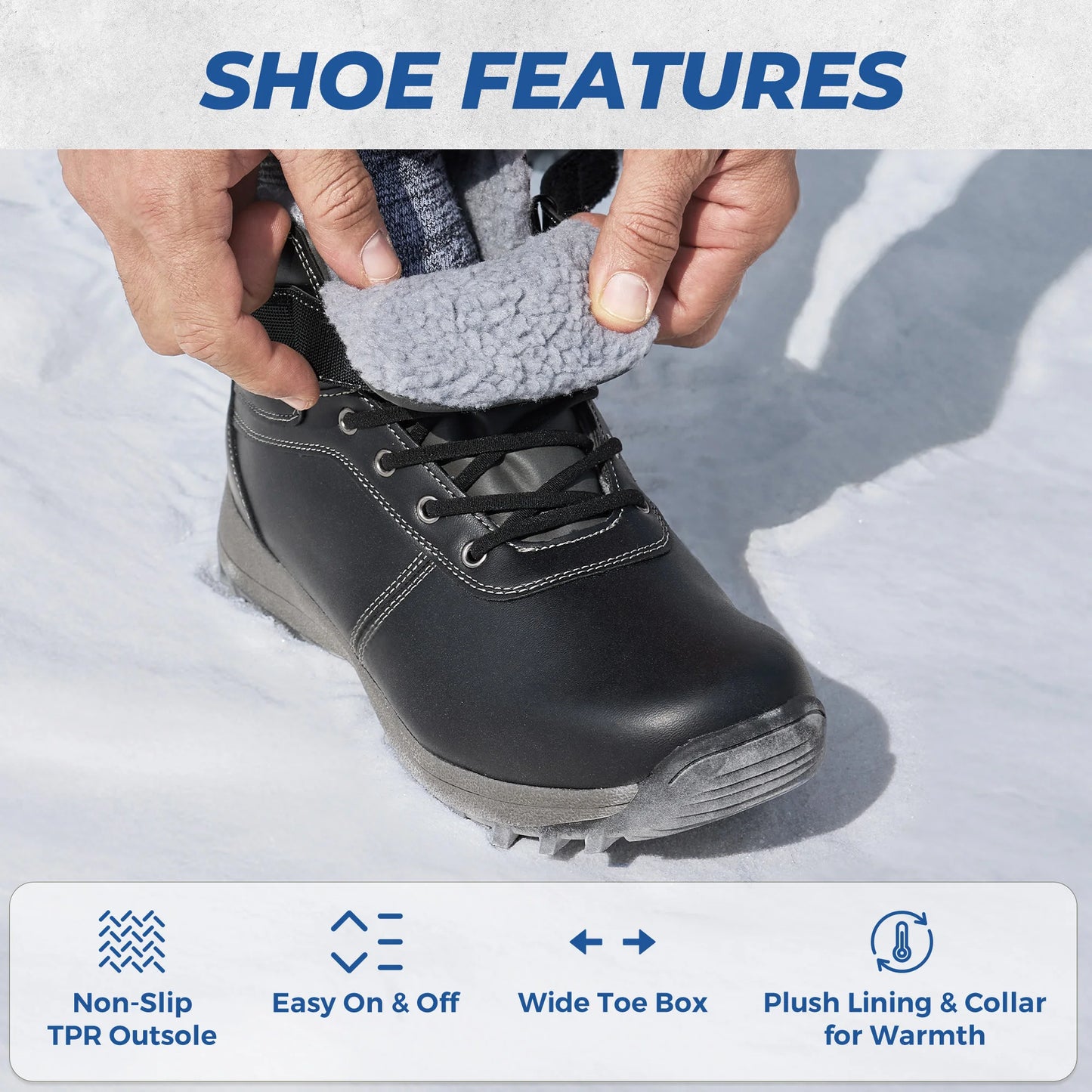 Fittington Snow Boots  Men Winter Boots Warm