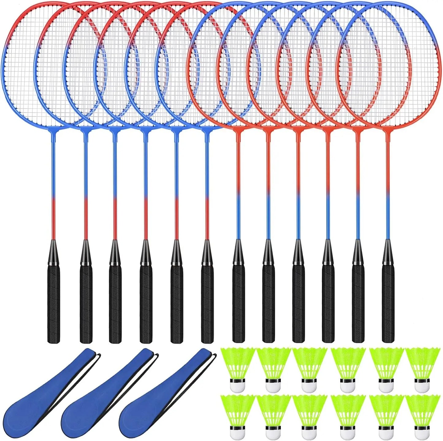 12 Pack Badminton Rackets Set I