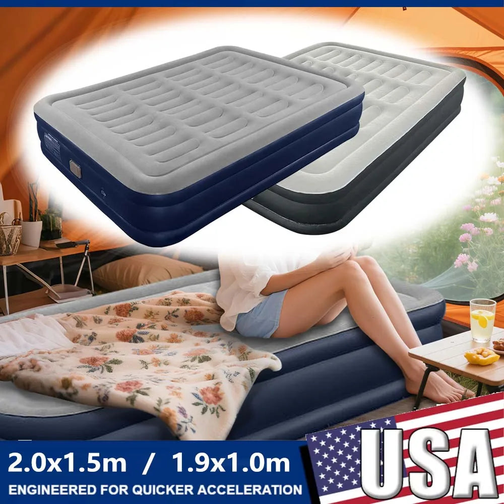 1-2 Person PVC Automatic Inflatable Mattress Camping/Home