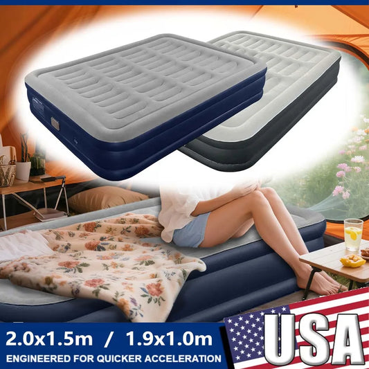 1-2 Person PVC Automatic Inflatable Mattress Camping/Home