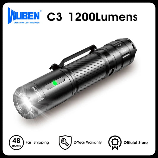 WUBEN C3 Flashlight Tactical Flashlight for Camping/Hunting