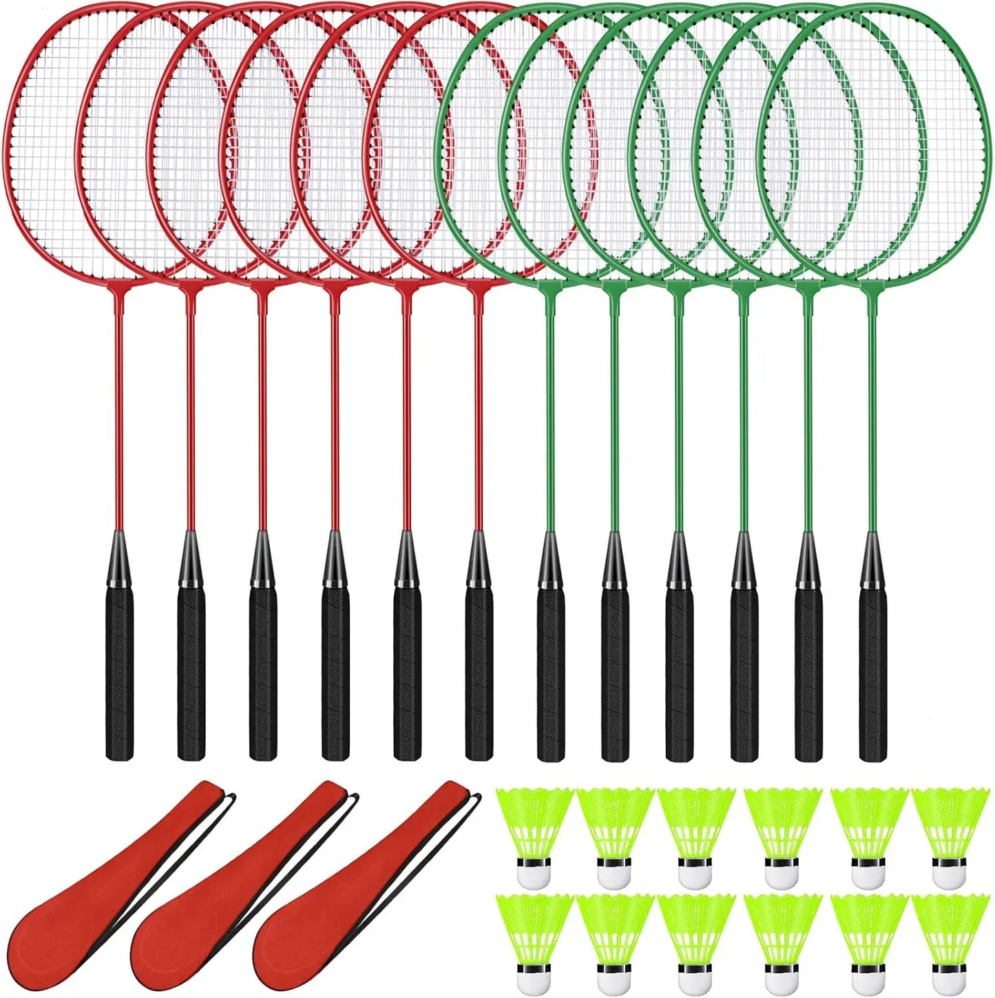12 Pack Badminton Rackets Set I
