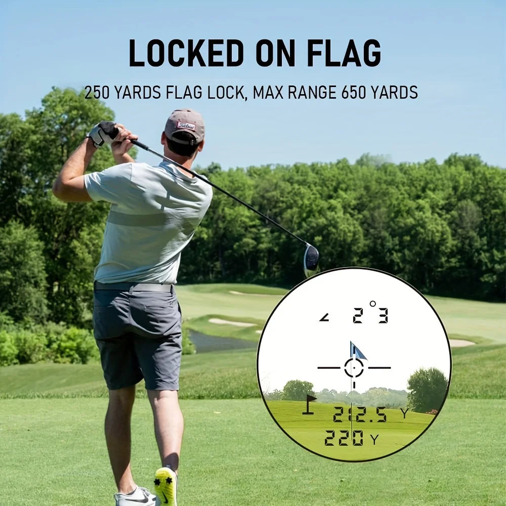 600Yds Multifunctional Golf Rangefinder With Rechargeable Battery