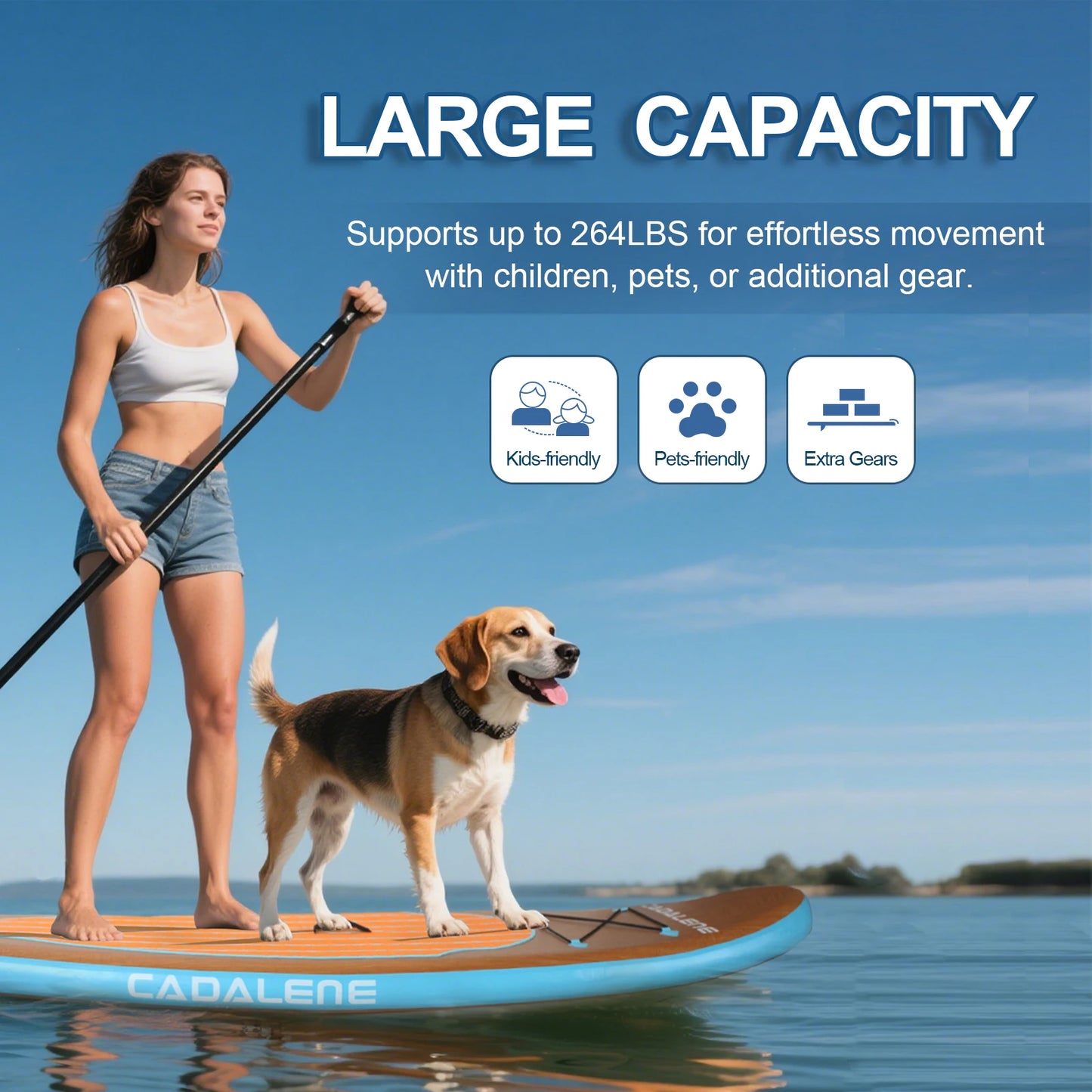 CADALENE Inflatable Stand Up Paddle Board