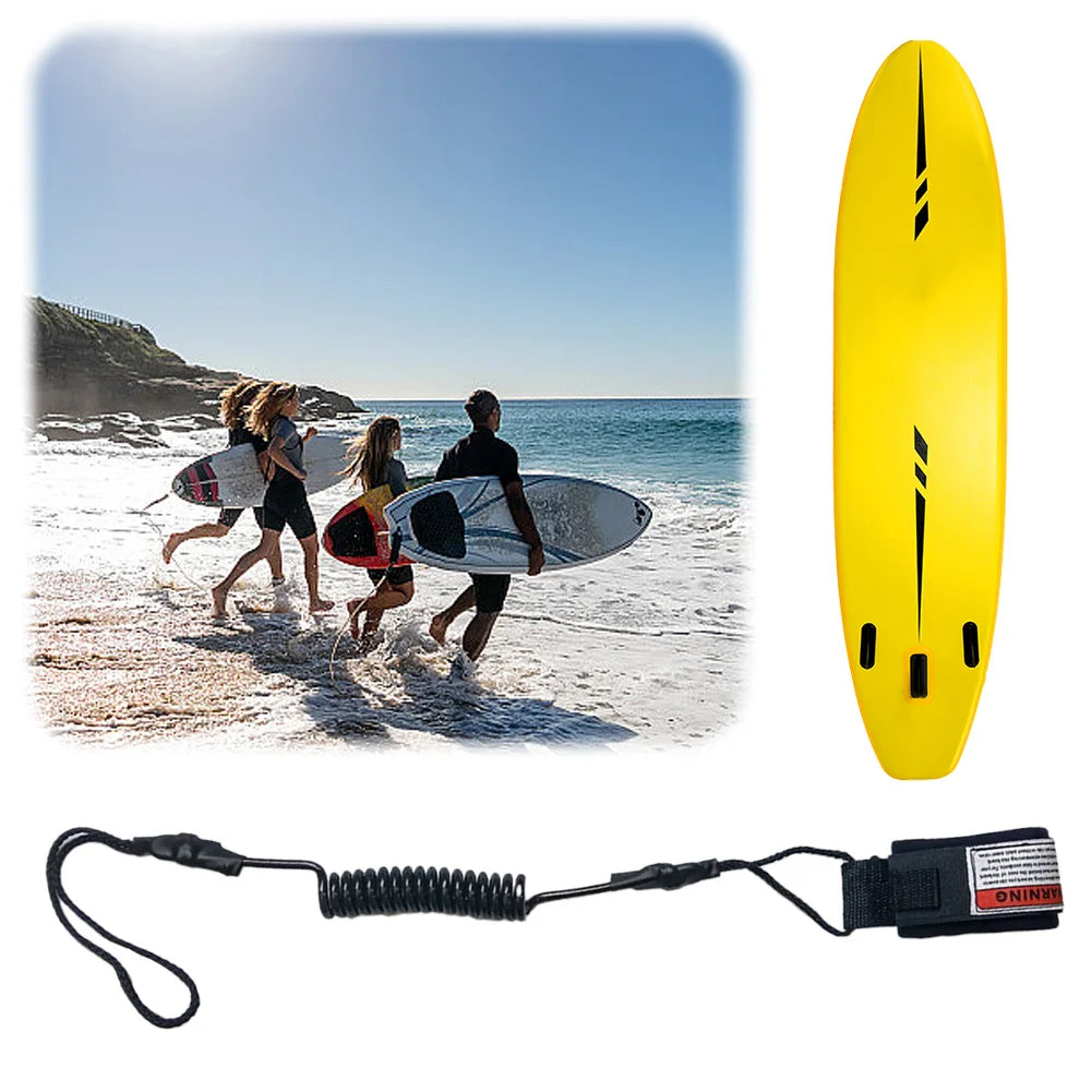 2-5PCS Bodyboard Leash Premium Coiled Wrist Surf Leash